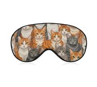 Masque de sommeil occultant souple pour chats, avec sangle ajustable.