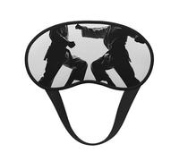 Masque de sommeil occultant Taekwondo à imprimé martial pour femmes et hommes, masque pour les yeux zéro pression oculaire pour les voyages et tout le sommeil