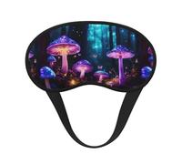 Masque de sommeil occultant unisexe avec imprimé champignon magique - Masque pour les yeux - Pour voyage, méditation, sommeil