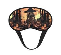 Masque de sommeil occultant unisexe avec imprimé horreur d'Halloween - Masque confortable pour les yeux - Pour voyage, méditation, sommeil et voyage