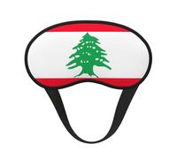 Masque de sommeil occultant unisexe avec motif drapeau du Liban pour les yeux, idéal pour les voyages, la méditation, le sommeil