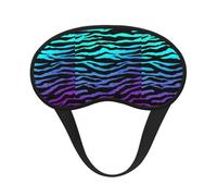 Masque de sommeil occultant unisexe avec motif zèbre et rayures violettes, bleu, vert, camouflage, pour les voyages, la méditation, le sommeil