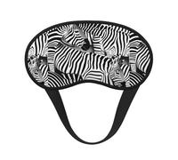 Masque de sommeil occultant unisexe imprimé zèbre confortable pour voyage, méditation, sommeil et voyage