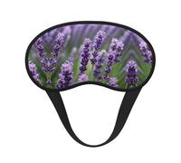 Masque de sommeil occultant violet à imprimé floral lavande - Couverture des yeux pour dormeur latéral, doux et confortable, parfait pour les voyages, la méditation
