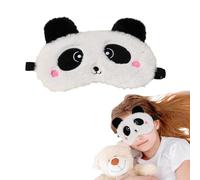 Masque de Sommeil, Panda Masque de Nuit Enfant en Peluche Mignon 3D Moelleux Masque pour Dormir Enfant Respirant de Voyage pour Enfants Filles Femmes Adultes