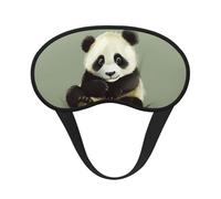 Masque de sommeil panda mignon pour femmes et hommes, masque pour les yeux pour dormir, masque de sommeil bloquant la lumière avec sangle élastique, bandeau pour les yeux pour la sieste en avion, ca