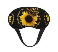 Masque de sommeil papillon et tournesol en polyester, masque de sommeil bloquant la lumière, masque de sommeil de nuit, aveuglant les yeux