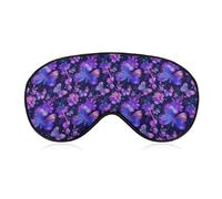 Masque de sommeil papillon néon, masque de sommeil occultant doux, bandeau pour les yeux pour une sieste de voyage ou un sommeil profond