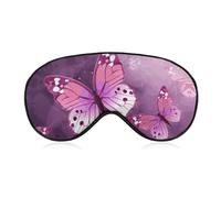 Masque de sommeil papillon pour homme et femme avec sangle réglable - Doux et respirant - Occultant - Antidérapant - Essentiels de voyage