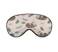 Masque de sommeil paresseux pour bloquer la lumière, masque pour les yeux pour femmes et hommes dormant sur le côté, poches, yeux secs, maux de tête, sangle réglable