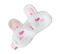 Masque de Sommeil Peluche Oreilles Lapin, Occultant Léger pour Voyage | Texture Douce, Bloque la Lumière, Adapté au Vol Camping, Aide au Repos Nocturne