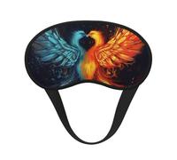 Masque de sommeil phénix feu et eau pour dormir sur le côté, masque occultant pour homme et femme, masque de sommeil sans pression, doux, respirant, confortable pour dormir la nuit