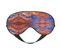 Masque de sommeil polyvalent avec impression bateau et nuage - Masque de sommeil doux double face pour le yoga, le camping