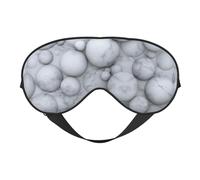 Masque de sommeil polyvalent avec impression marbre 3D, double face pour yoga, camping, sommeil doux