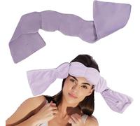 Masque de Sommeil pour Adultes, Masque Détente pour Dormir, Masques Lesté pour Les Yeux, Masques de Sommeil Lesté pour les Yeux, Perle Gravitationnelle, Soulage la Fatigue, Favorise le Sommeils,Violet