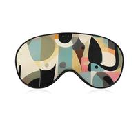 Masque de sommeil pour chat art moderne du milieu du siècle, masque pour les yeux bloquant la lumière, confortable et doux, couverture des yeux avec bande élastique, convient pour les hommes et les