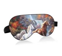 Masque de sommeil pour cheval, respirant, doux et bloquant la lumière, avec sangle réglable, pour femmes et hommes