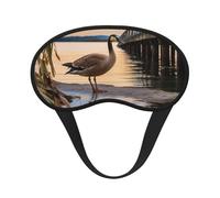 Masque de sommeil pour dormeurs latéraux en soie avec sangle élastique, cache-yeux ultra doux, motif Wild Goose by The Bridge, bandeau occultant pour femmes et hommes, idéal pour les voyages