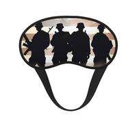 Masque de sommeil pour dormeurs latéraux, en soie, avec sangle élastique, ultra doux, idéal pour les voyages, idéal pour les forces armées, les jours de fête ou les nuits noires américaines.