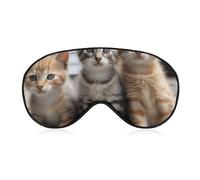 Masque de sommeil pour dormir sur le côté, sans chatons ni chats, idéal pour les voyages, l'avion et le travail. Protection des yeux.