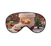 Masque de sommeil pour dormir sur le côté, sans chaussette de Noël.JPEG Cache-yeux de Noël pour les voyages, l'avion et le travail