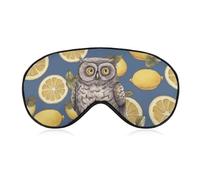 Masque de sommeil pour dormir sur le côté, sans citron ni hibou, idéal pour les voyages, les vols et le travail.