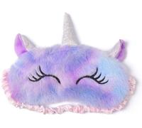 Masque De Sommeil Pour Enfants Et Filles-Ultra Doux-3d-Animaux Mignons-Lunettes De Sommeil Pour Filles Et Garçons-Pour Les Voyages (Violet,Licorne)