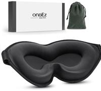 Masque De Sommeil Pour Femme Homme,Enhanced 3d Grooves Design,10mm Contour Profond 100% Blocage De La Lumière Masque Cache Yeux Pour Dormir,Voyage Yoga