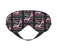 Masque de sommeil pour fille de décembre, entrée dans l'anniversaire comme une reine, masque de sommeil, blocage de la lumière, bandeau pour les yeux de nuit, cache-yeux doux sans pression avec sangl