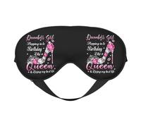 Masque de sommeil pour fille de décembre, entrée dans l'anniversaire comme une reine, masque de sommeil, blocage de la lumière, bandeau pour les yeux de nuit, cache-yeux doux sans pression avec sangl