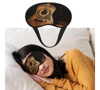 Masque de sommeil pour guitare Old West - Masque pour les yeux occultant doux avec sangle réglable - Housse confortable pour les yeux - Pour femmes et hommes - Repos profond - Voyage - Travail - Maiso