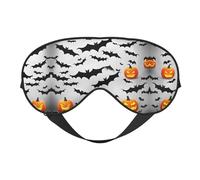 Masque de sommeil pour Halloween avec motif chauve-souris volantes - Confortable avec sangle réglable - Occultant
