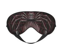 Masque de sommeil pour homme et femme - Araignée avec crâne - Masque de voyage doux pour les yeux - Masque de sommeil occultant à boucle réglable pour homme et femme - Bandeau amusant pour les jeux de
