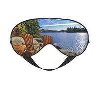 Masque de sommeil pour homme et femme avec sangle réglable facile pour la plage et le paysage marin
