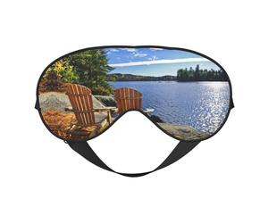 Masque de sommeil pour homme et femme avec sangle réglable facile pour la plage et le paysage marin