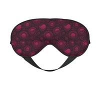 Masque de sommeil pour homme et femme - Boucle réglable - Imprimé plante carnivore rose - Masque de voyage pour dormir - Masque de sommeil confortable pour homme et femme - Bandeau amusant pour jeux