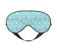 Masque de sommeil pour homme et femme - Boucle réglable - Masque de voyage avec imprimé panda mignon - Masque de sommeil occultant confortable pour homme et femme - Bandeau amusant pour jeux de fête