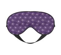 Masque de sommeil pour homme et femme - Boucle réglable - Motif toile d'araignée violette - Masque de voyage occultant - Bandeau de sommeil confortable pour homme et femme - Bandeau amusant pour jeux