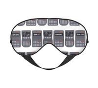 Masque de sommeil pour homme et femme - Calculatrice mathématique d'équation Prin - Masque de voyage doux pour les yeux pour le sommeil, masque de sommeil avec boucle réglable pour homme et femme