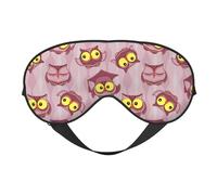 Masque de sommeil pour homme et femme - Chapeau de médecin, chouette, violet - Masque de voyage doux pour les yeux - Masque de sommeil occultant avec boucle réglable pour homme et femme - Bandeau