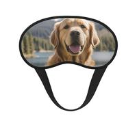 Masque de sommeil pour homme et femme, doux et confortable, masque de sommeil occultant pour voyage, yoga, sieste, travail, mignon Golden Retriever