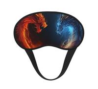 Masque de sommeil pour homme et femme, doux et confortable, masque de sommeil occultant pour voyage, yoga, sieste, travail, feu et dragons de glace
