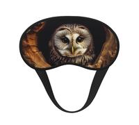 Masque de sommeil pour homme et femme, doux et confortable, masque de sommeil occultant pour voyage, yoga, sieste, travail, hibou, trou d'arbre