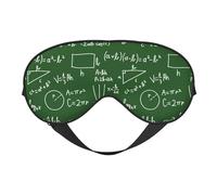 Masque de sommeil pour homme et femme - Équation mathématique verte - Masque de voyage doux pour les yeux - Masque de sommeil avec boucle réglable pour homme et femme - Bandeau amusant pour jeux de