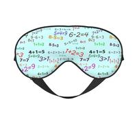 Masque de sommeil pour homme et femme - Formule d'équation colorée - Masque de voyage doux pour les yeux - Masque de sommeil occultant à boucle réglable pour homme et femme - Bandeau amusant pour les