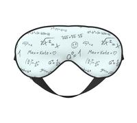 Masque de sommeil pour homme et femme - Formule d'équation - Masque de voyage doux pour les yeux - Masque de sommeil occultant à boucle réglable pour homme et femme - Bandeau amusant pour les jeux de