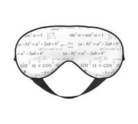 Masque de sommeil pour homme et femme - Formule équation - Masque de voyage avec boucle réglable - Masque de sommeil doux pour homme et femme - Bandeau amusant pour les jeux de fête