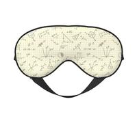 Masque de sommeil pour homme et femme - Formule mathématique équation - Masque de voyage doux pour les yeux - Masque de sommeil occultant à boucle réglable pour homme et femme - Bandeau amusant pour