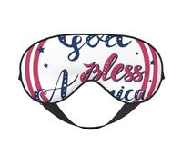 Masque de sommeil pour homme et femme - God Bless America Patriotic Star - Masque de voyage doux pour les yeux - Masque de sommeil occultant à boucle réglable pour homme et femme - Bandeau amusant