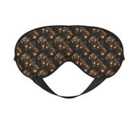 Masque de sommeil pour homme et femme - Imprimé tigre steampunk avec boucle réglable - Masque de sommeil occultant confortable pour homme et femme - Bandeau amusant pour jeux de fête